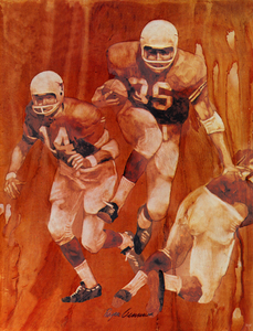 1971 Texas Longhorns Football Art