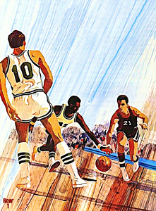 1971 Basketball Painting