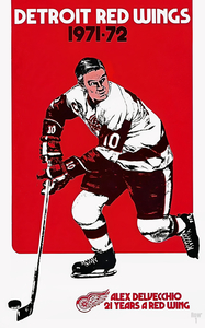 1971 Detroit Red Wings Art