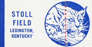 1971 Kentucky Wildcats Stoll Field Ticket Art