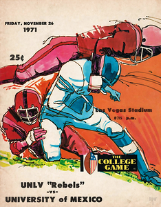1971 university of nevada las vegas football row1
