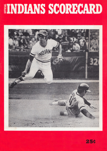 1972 Cleveland Indians Scorecard Art