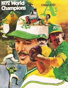 1972 Oakland Athletics World Champions Poster