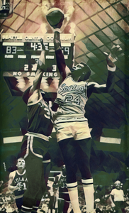 1972 Seattle Supersonics Spencer Haywood Art