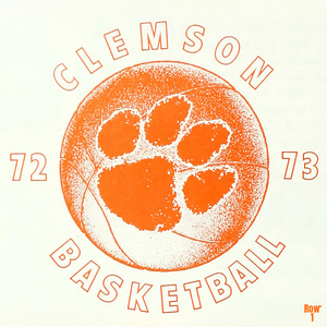 1972 Clemson Tiger Basketball Art