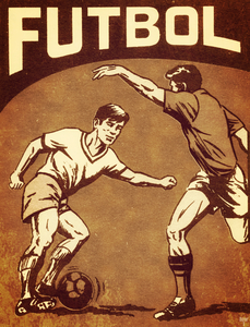 1972 Futbol Vintage Soccer Art