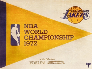 1972 LA Lakers Art