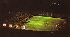 1972 Neyland Night Game Tennessee Football Art