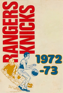 1972 New York Rangers and Knicks Art