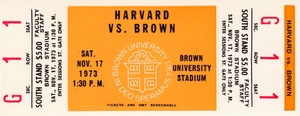 1973 Brown Bears vs. Harvard Crimson