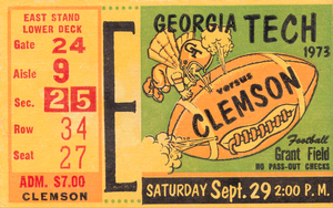 1973 Georgia Tech vs. Clemson