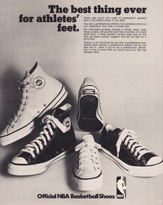 1973 NBA Shoes Ad Poster
