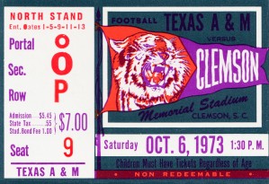 1973 Texas A&M vs. Clemson