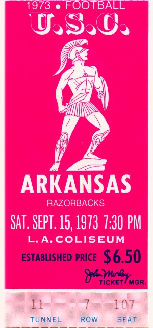 1973 USC Trojans vs. Arkansas Razorbacks