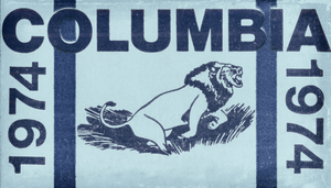 1974 Columbia Lions Football Ticket Stub Remix Art