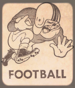 1974 Bulldogs Football Viewfinder Slide Art