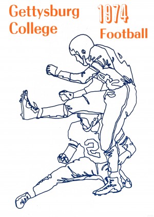 1974 Gettysburg College Football Art