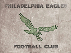 1974 Philadelphia Eagles Football Club Vintage Art