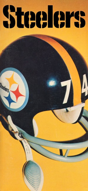 1974 Pittsburgh Steelers Football Helmet Art