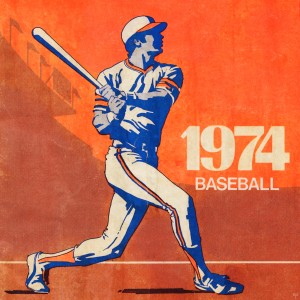 1974 Retro Baseball Home Run Art 