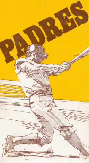 1974 san diego padres art reproduction