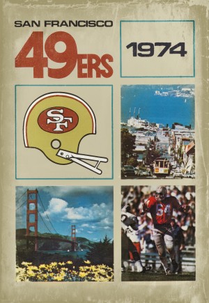 1974 San Francisco 49ers Retro Football Poster