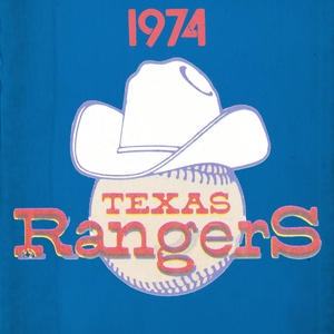 1974 Texas Rangers Retro Baseball Poster