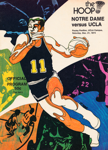 1974 UCLA vs. Notre Dame Basketball Program Cover Art
