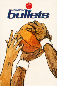 1974 Washington Bullets Retro Basketball Poster