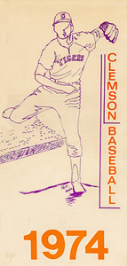1974 Clemson Baseball Art