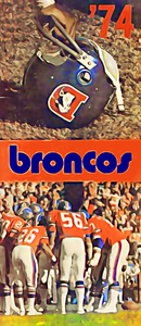 1974 Denver Broncos Football Art Remix
