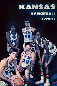 1974 kansas jayhawks basketball cover art