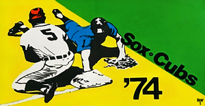 1974 Sox Cubs Baseball Art