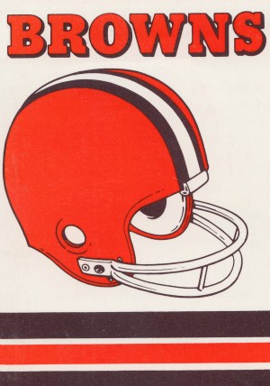 1975 Cleveland Browns Helmet Art