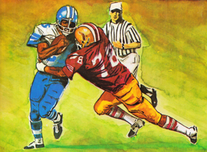 1975 Florida State Seminoles Retro Football Art | Row 1