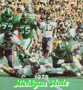 1975 Retro Michigan State Football Art Poster