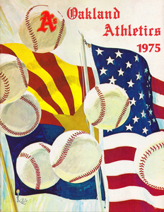1975 Oakland Athletics Baseball Poster