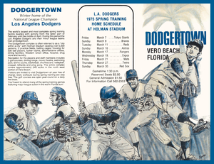 1975 Vero Beach Dodgertown Baseball Art