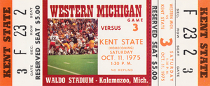 1975 Western Michigan vs. Kent State Football Ticket Print
