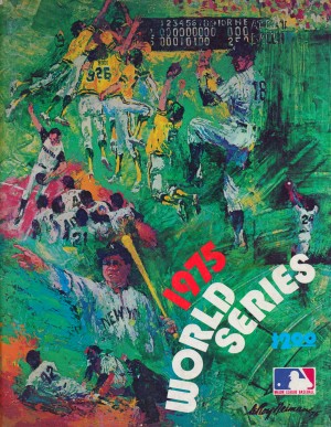 1975 world series program cover leroy neiman wall art