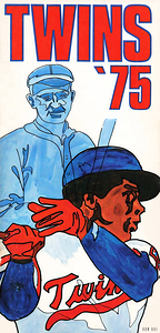 1975 minnesota twins baseball art remix