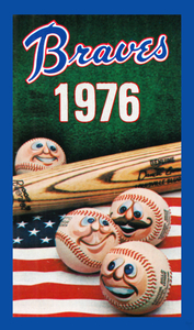 1976 Atlanta Braves Baseball Art | Row 1