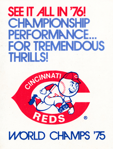 1976 Cincinnati Reds Baseball Art | Row 1