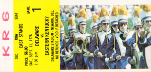 1976 Delaware Blue Hens vs. Eastern Kentucky | Row 1