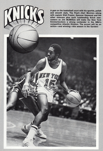 1976 Earl Monroe New York Knicks Sports Legends Art