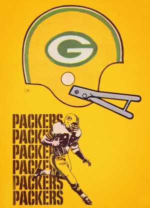 1976 Green Bay Packers Football Art