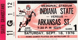 1976 Indiana State vs. Arkansas State