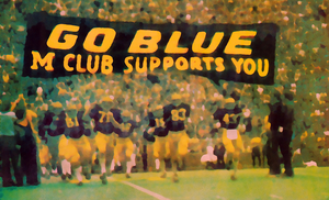 1976 Michigan Football Go Blue Art