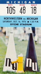 1976 Northwestern Wildcats vs. Michigan Wolverines