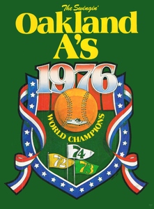 1976 Oakland Athletics Retro Poster